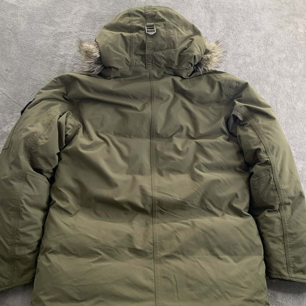Carhartt Kalkaska Down Snorkel Parka Mens Medium Quilt Lined Army Green Gorpcore - Picture 13 of 13
